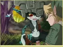 Link and Midna in the Fields