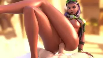Sombra Legs Up Ass Fucked