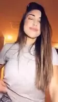 Brunette stripping on cam