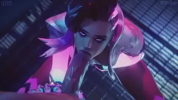 Sombra sucks the tip