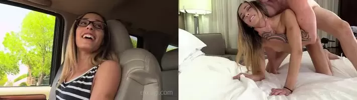 Nerd girl with nice eyebrows loves some classic choking