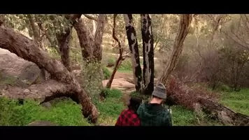Just us, having some outdoor fun near a small waterfall! Hope you enjoy the view
