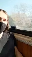 Showing off on the train