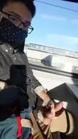 during my commute a couple weeks ago... one person in the train car with me a few rows down.