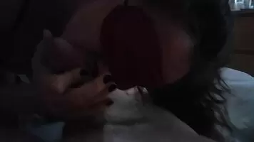 Wait for her going deep at the end