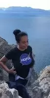 She thinks the earth is flat, but her chest isn’t...
