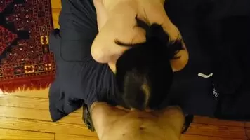 Sucking cock in the comfort of my own room