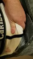 Precum soaking through as I sext with an old flame