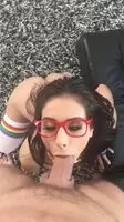 Looking sexy with glasses