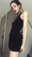 little titty drop in my little black dress 🖤