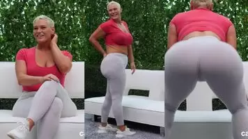 white spandex on Sara a.k.a. Kaden Kole