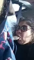 On our way to the beach. She wanted a snack.