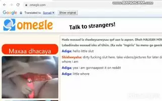 slutty sub member with big tits plays with herself on omegle