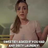 Josephine Jackson stuck in the washing machine