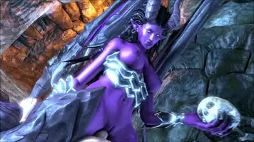 Succubus Kerrigan playing with her new prey