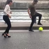 More ball control than boob control