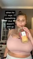 I'm sure she has a lot of milk in her... coffee...