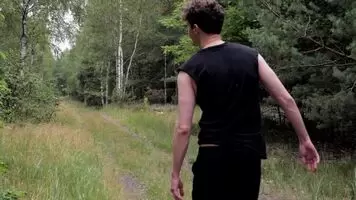 Do you like to get naked outdoors? Public forest road, risky, and worth it!