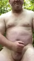 Outdoors in the woods