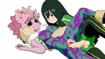 Tsuyu fucks and creampies Mina