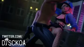 D.Va getting fucked in the alleyway