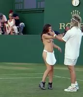 Lyssa Roberts - Sex scene in front of a full tennis crowd in '7 Days In Hell'