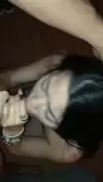 Amateur asian get a faceful