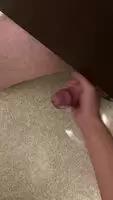 We were both horny at work, so we met at the stall and I made him have an orgasm :)