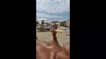 on the beach!