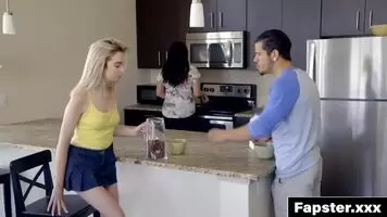 Bratty Teen Lexi Lore Gets a Creampie Behind Moms back