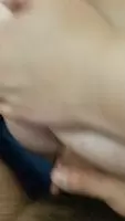 Cumming on her tits!