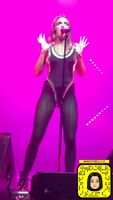 Tove Lo flashes her tits during a concert