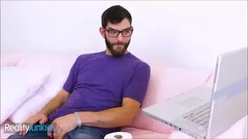 Bluhaired Girl Gives Stepbro A Special Private Show