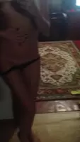 Showed herself in front of a mirror