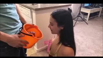 Tricking your girl was the easy part and the treat was fun part