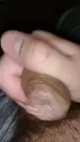 When you cum but don't peel the foreskin back