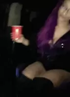 Drunk Sasha must be a freak in the bed. She looks hot in that outfit.