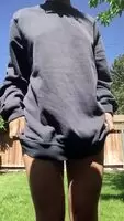 It's getting warm enough or some backyard nudity